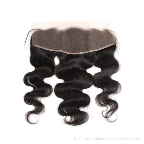 Wholesale Natural Color Body Wave Brazilian Virgin Human Hair Weave Bundles With Frontal